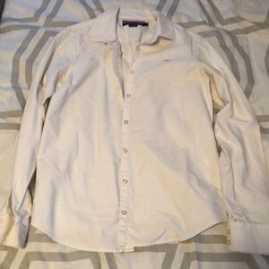 Vineyard Vines White Button Down size 8